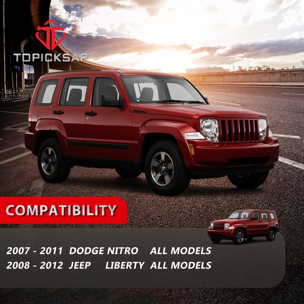 12Pcs Front Upper Lower Control Arms Kit for 2007-2011 Dodge Nitro Jeep Liberty