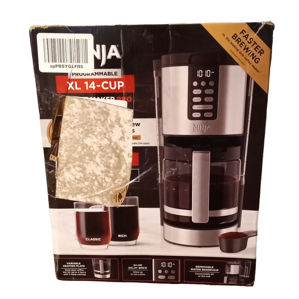 Ninja DCM201 Programmable XL 14 Cup Coffee Maker PRO Reusable Filter Scoop Black