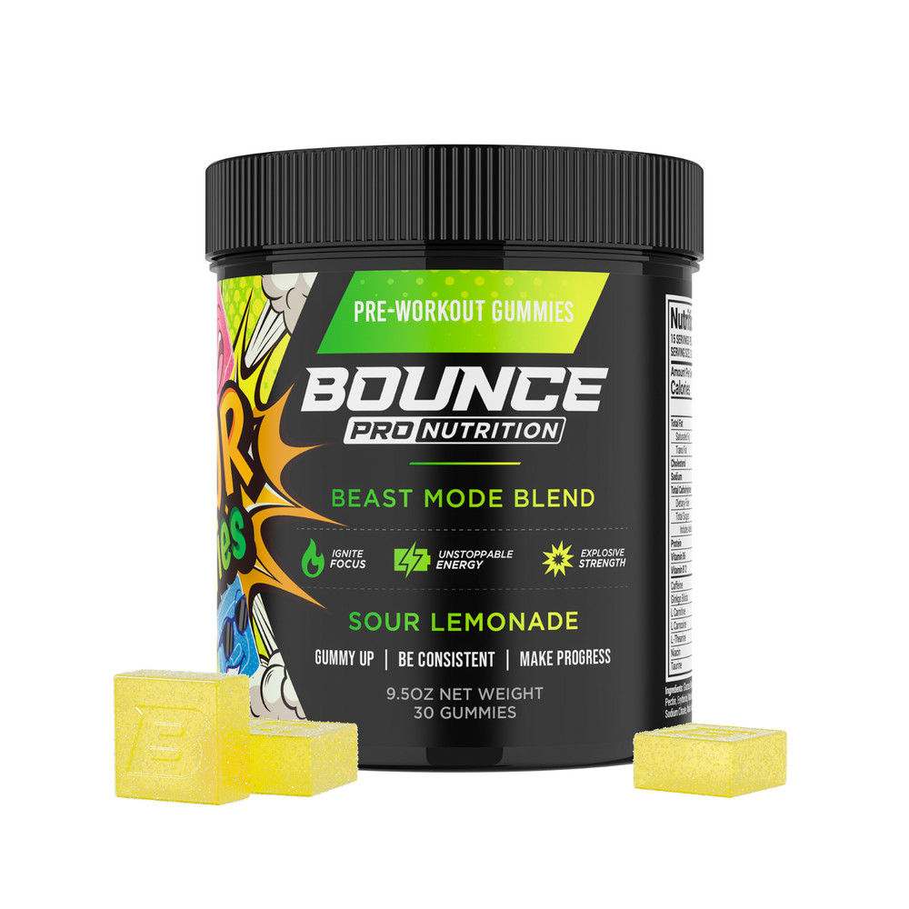 Beast Mode Pre-Workout Gummies - Sour Series