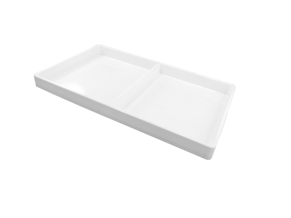 Heavy Duty Jet-Stone White or Black Stackable Plastic Compartment Tray