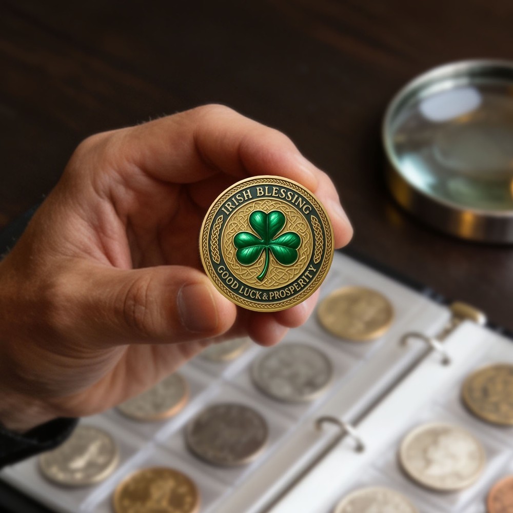St. Patrick's Day Commemorative Coin IRISH BLESSING GOOD LUCK&PROSPERITY