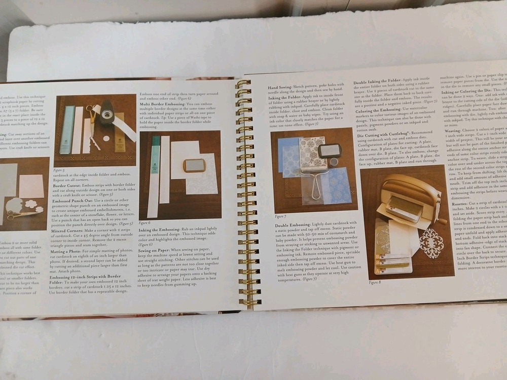 Anna Griffin "Emboss, Cut & Create" Book Featuring Handmade Cards & Scrapbook...