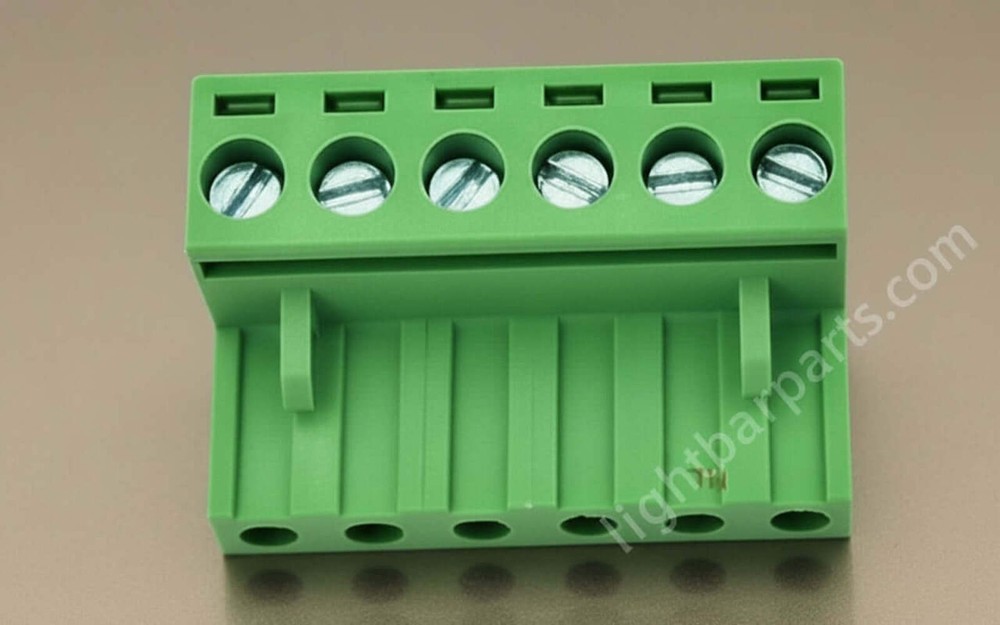 Replacement 6 Pin Plug Connector - Federal Signal Code3 Carson Whelen MasterCom