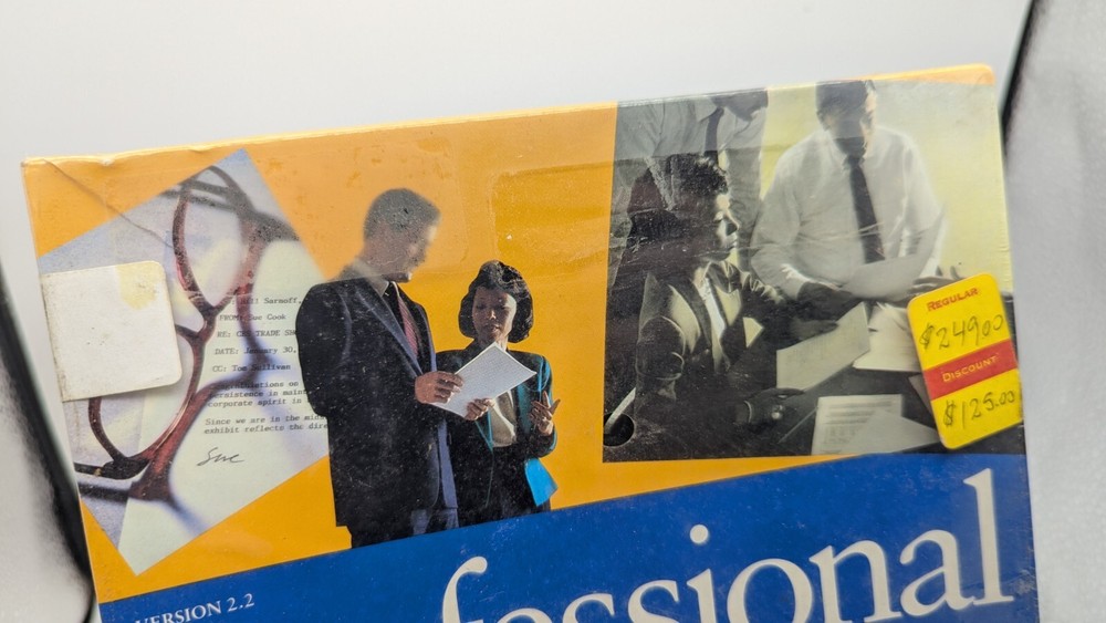 Professional Write Word Processing Software v 2.2 IBM DOS 5.25" Disks VINTAGE