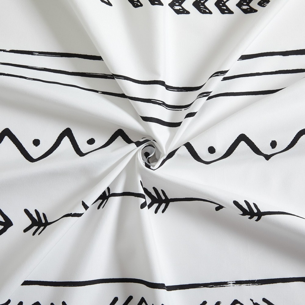 Printed Rayon from Bamboo Deep Pocket 6 Pieces Sheet Set Modern Geometric Double