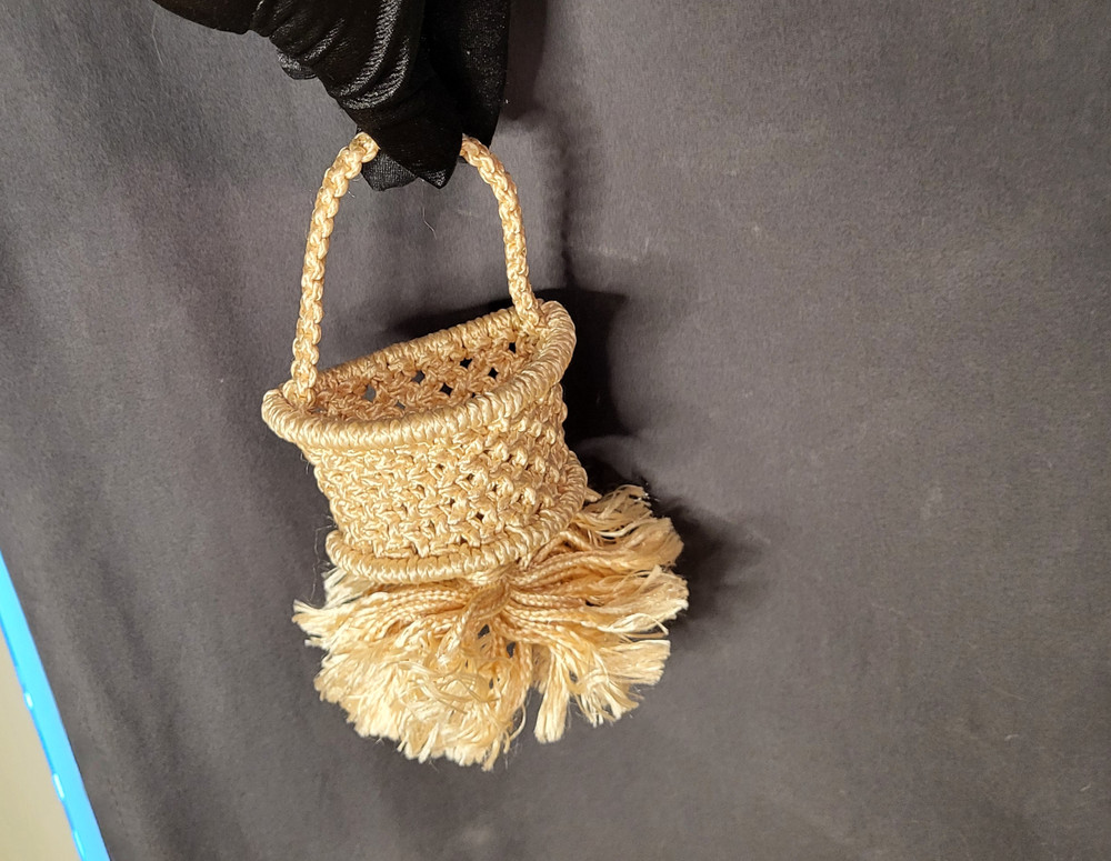 Mini macrame wall pockets- set of 3