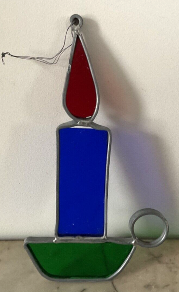 Stained Glass Window Suncatcher Candlestick