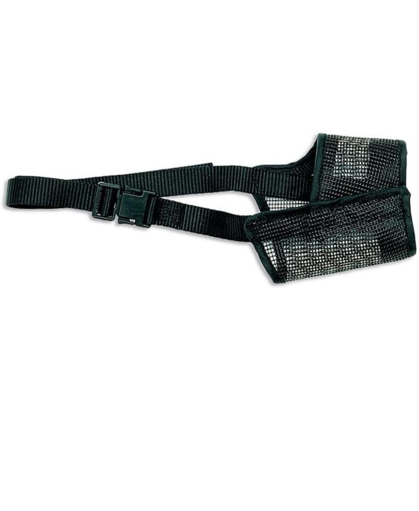 Dog muzzle, soft mesh muzzle for small, medium and large dogs.