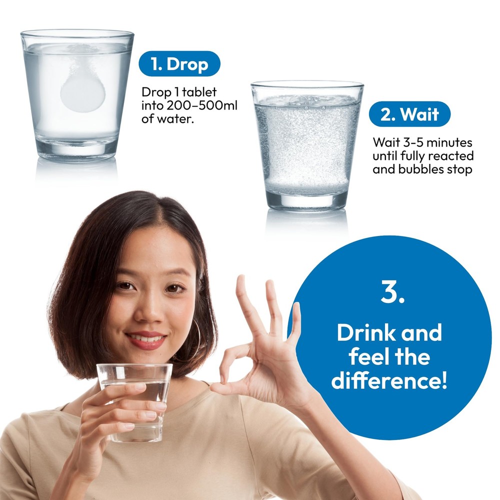 Hydrogen Water Tablets, Molecular Hydrogen Tablets for Drinking Water, Antiox...