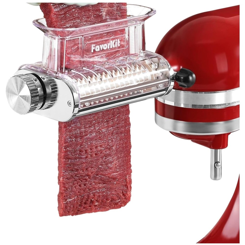 Adjustable 3 Thickness Meat Tenderizer Attachment for Kitchenaid Stand Mixers,Du