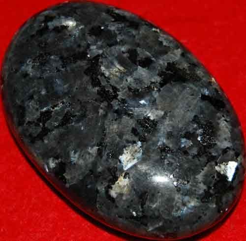 Larvikite Soap-Shaped Palm Stone #14