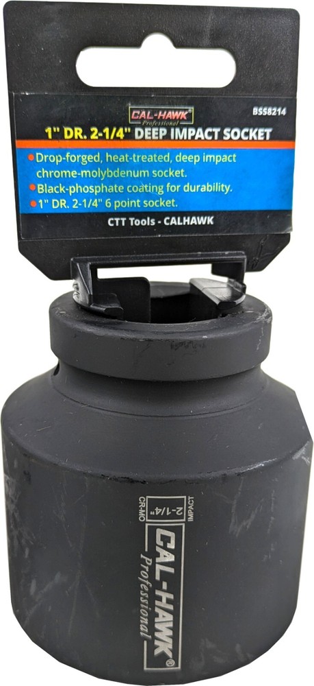 1" DR. X 2-1/4" DEEP IMPACT SOCKET 6-POINT SKT Chrome Molybdenum  CR-MO MATERIAL