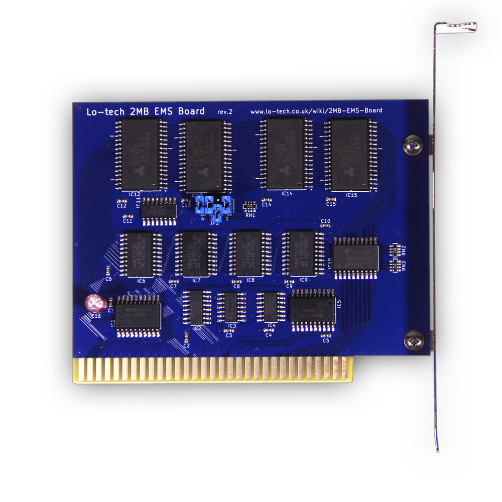 Lo-Tech 2MB EMS Memory Board for 8 & 16 bit ISA Slots