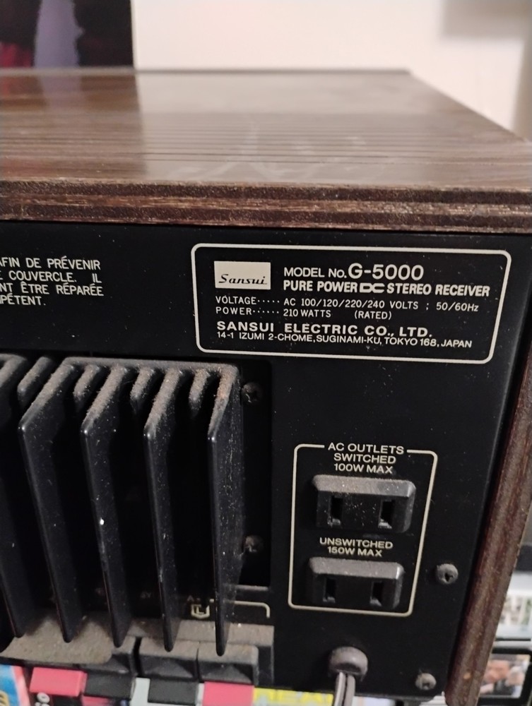 SANSUI G-5000 STEREO RECEIVER WORKS GREAT