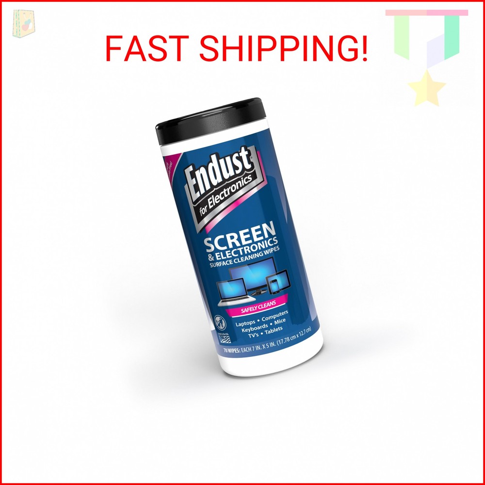 Endust for Electronics; Screen & Surface Cleaning Wipes, Great LCD and Plasma Wi