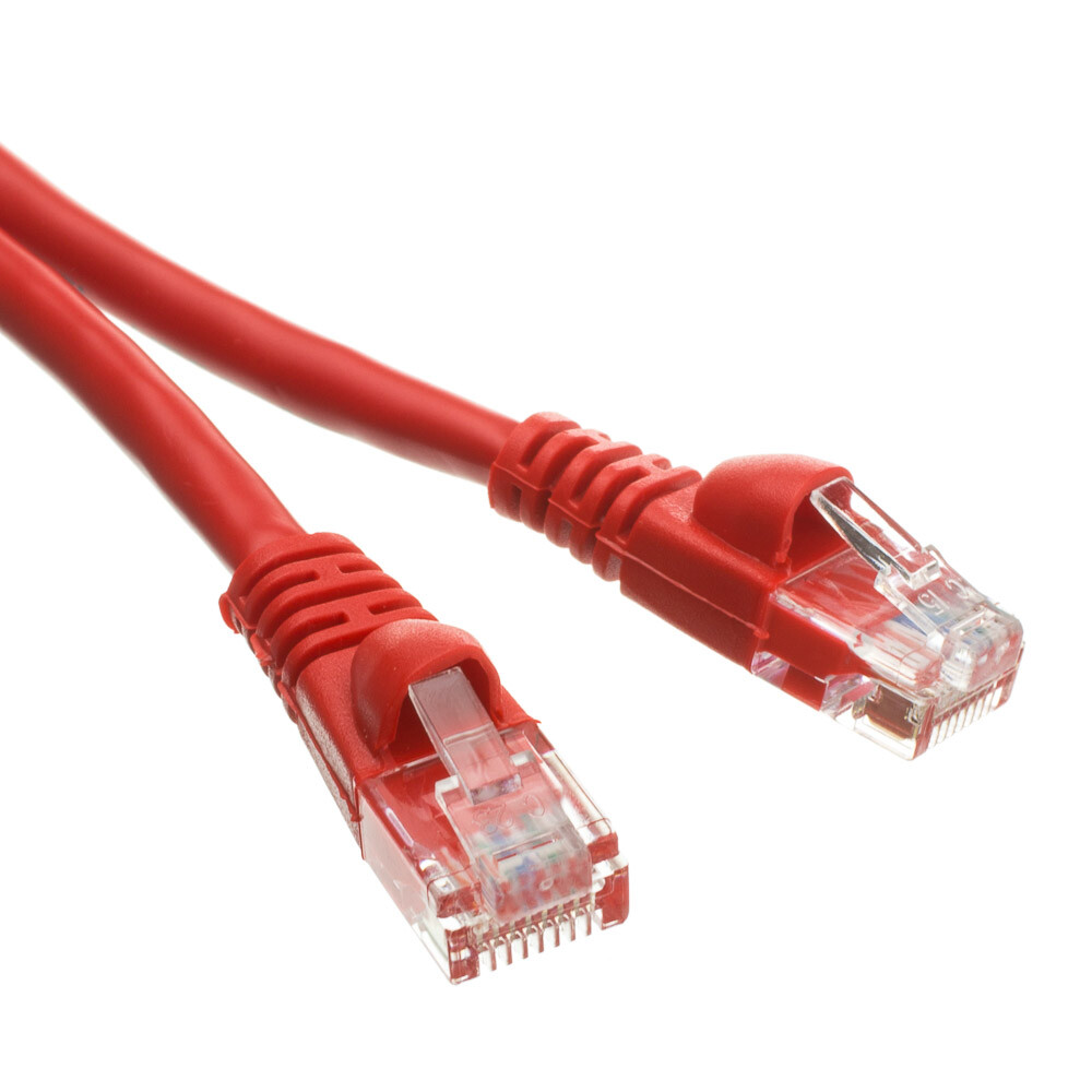 Snagless 3 Foot Cat5e Red Network Ethernet Patch Cable