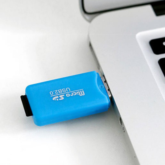 10pcs Portable Travel Cellphone TF Card Reader USB2.0 Medium Speed Card Reader