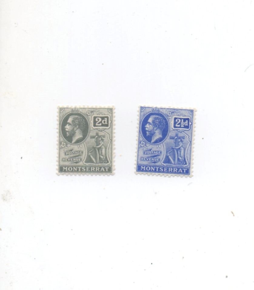 Montserrat mint hinged mh Scott 45, 46