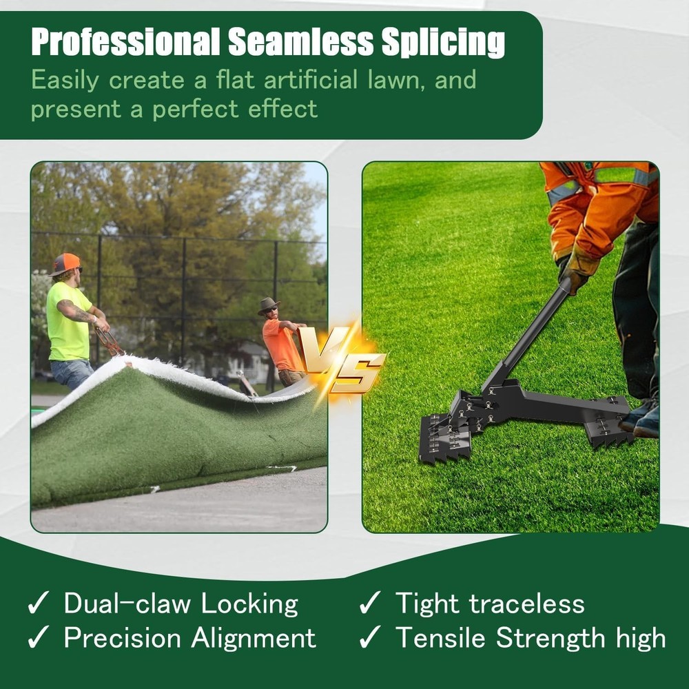 Artificial Grass Installation Tool Turf Puller Turf fix for Synthetic Turf Seam