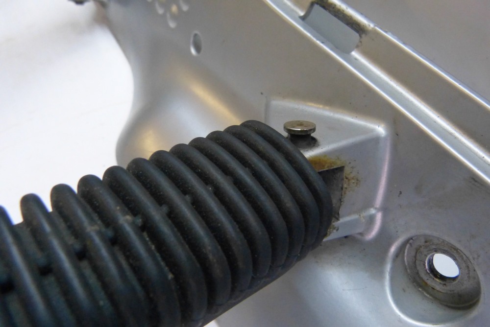 BMW R1150 RT 2003 Left side foot peg hanger mount