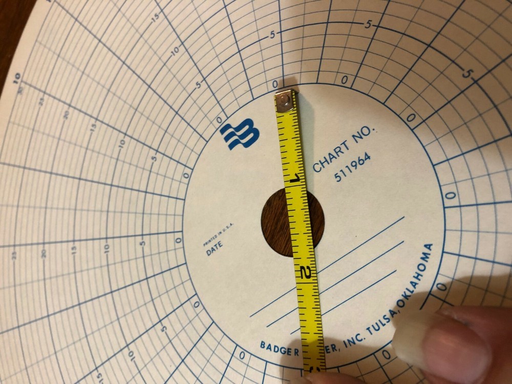Chart Recorder Circular paper Badger Meter 5119964