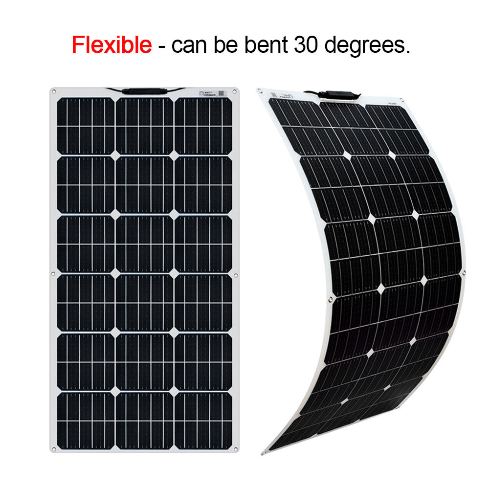 180W Solar Panel Flexible Monocrystalline Solar Cells PV Module with Controller