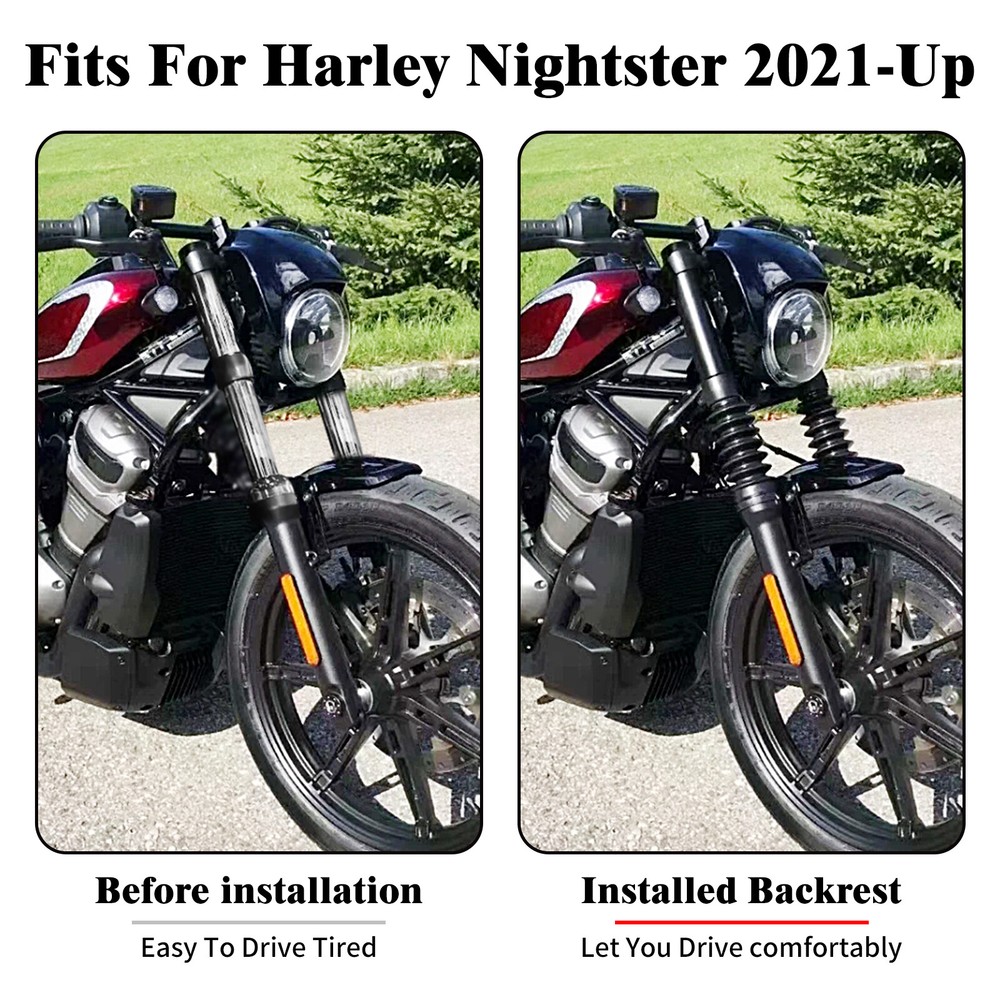2x Motorcycle Upper Front Fork Cover Protector Guard Fit For Harley Nightster 21