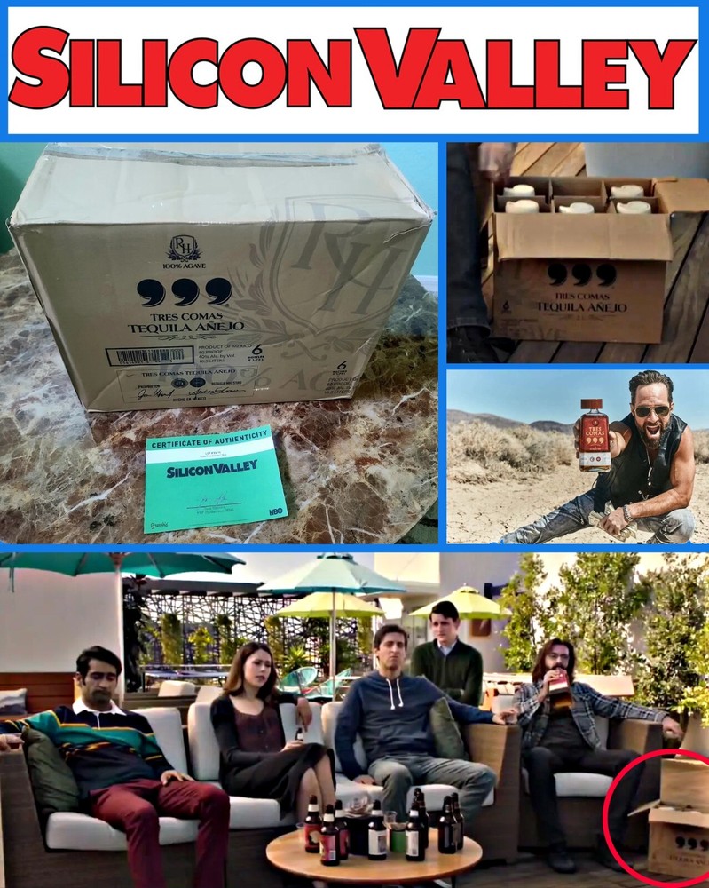 SILICON VALLEY: Tres Comas Tequila EMPTY Box w/Studio COA
