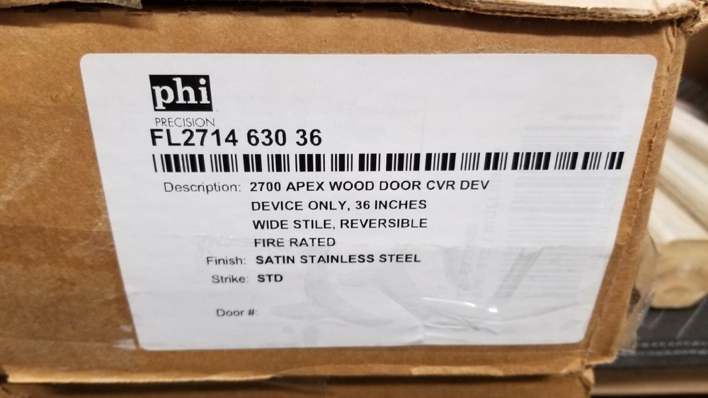 Stanley PHI FL2714-630-36 exit Device