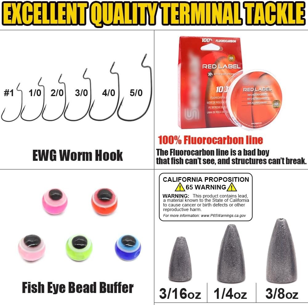 #1 Hooks-3/16 oz Weight-5pcs, Silver, Assorted