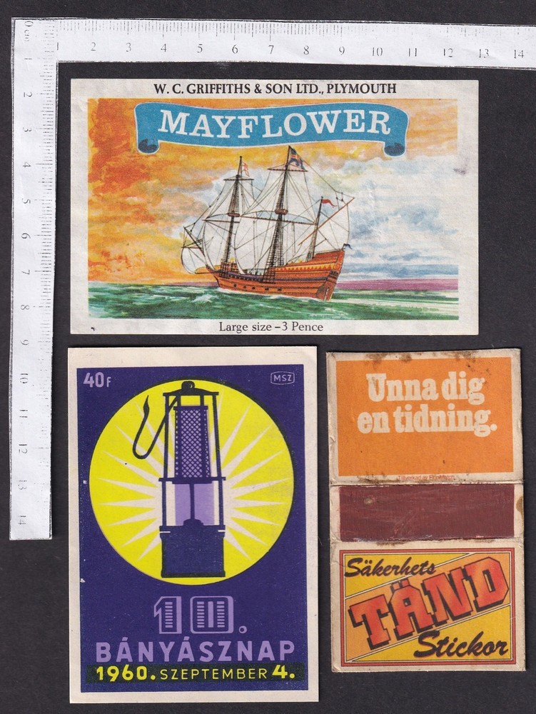 Worldwide vintage matchbox labels (40)