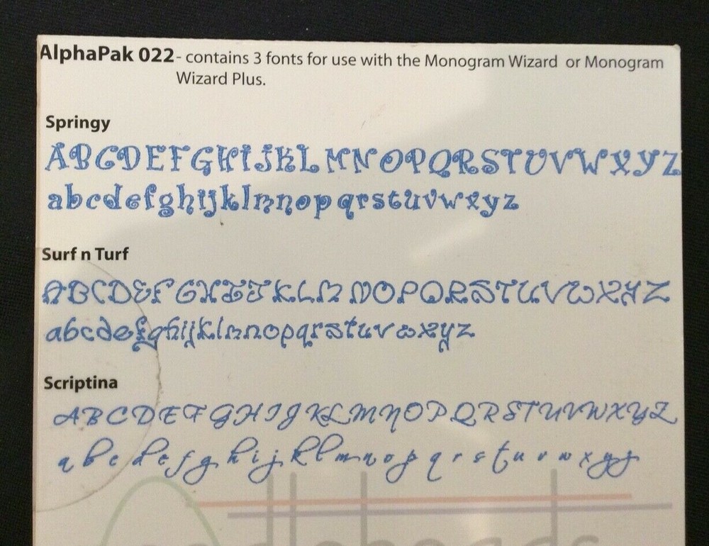 MONOGRAM WIZARD ALPHA PAK 022