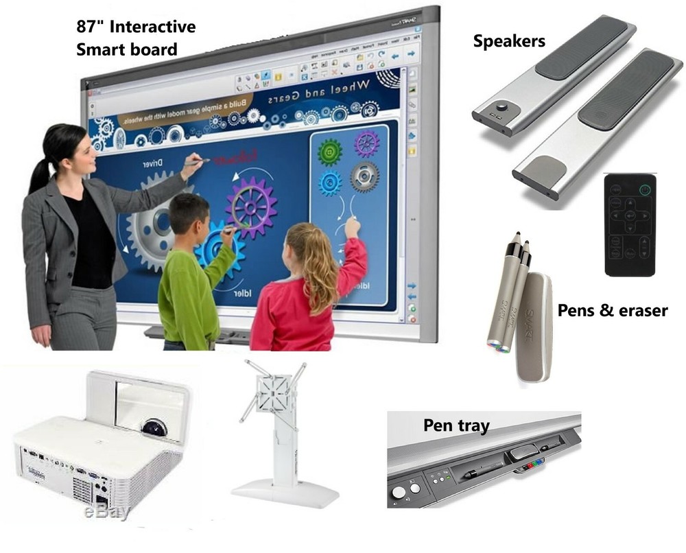 Interactive Smart Board SBX885 and Smart UF70W Projector