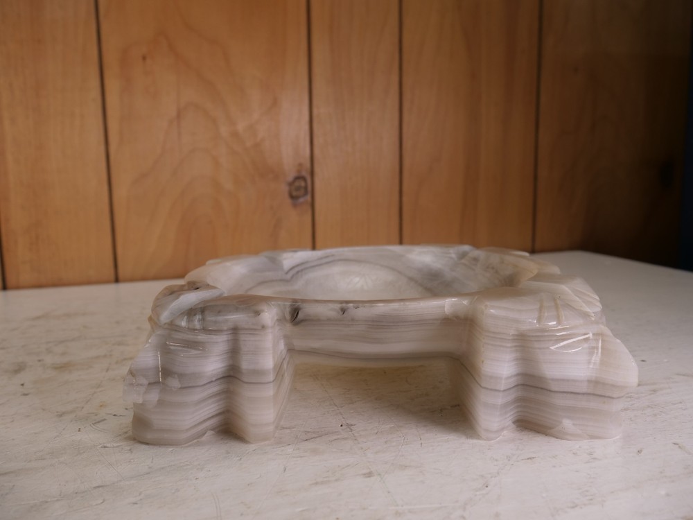 VINTAGE LARGE PHAROH HEAD MARBLE??? ASHTRAY
