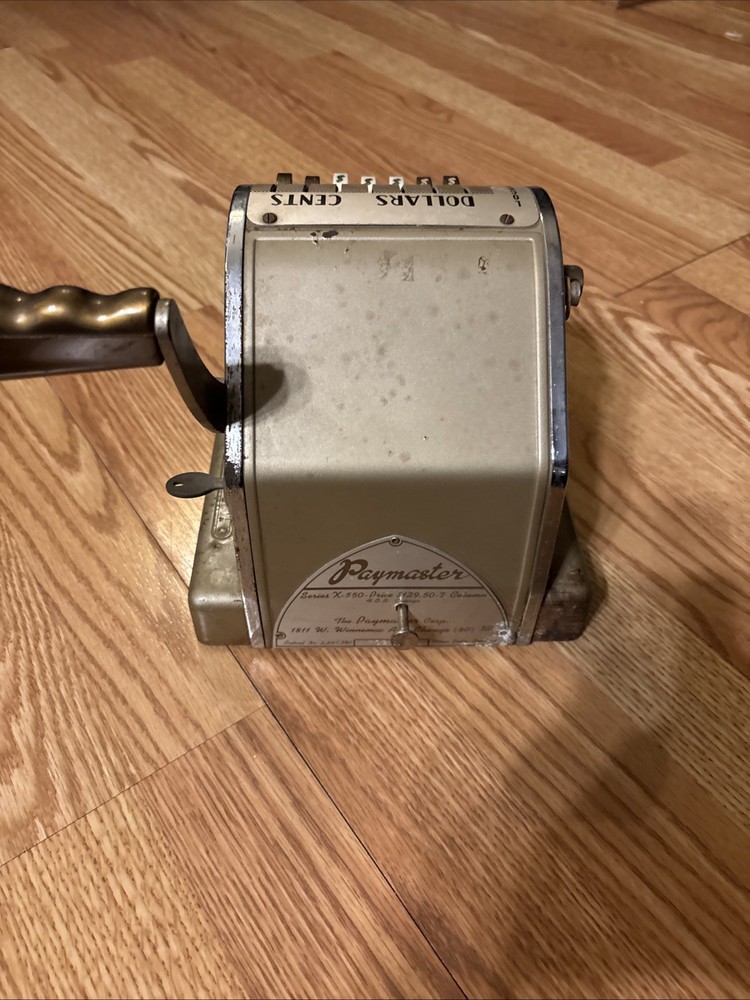 Vintage Paymaster Check Machine