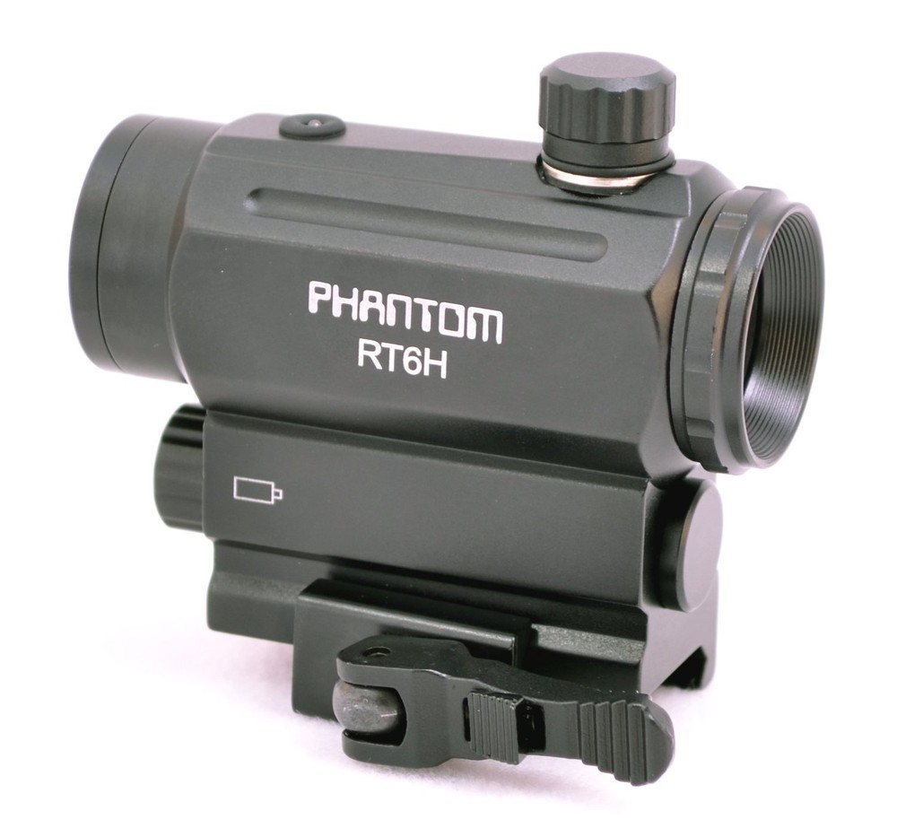 PHANTOM Light Sensor CQB Mini Compact Red Dot Scope Sight with QD Riser Mount