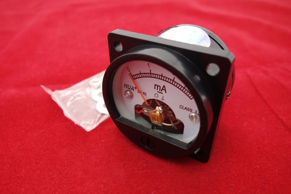 1PC DC 0-3MA Analog Ammeter Panel AMP Current Meter SO45 directly Connect