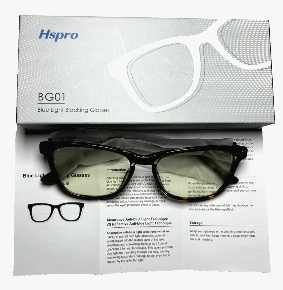 Blue Light Blocking Glasses  HSPRO BG01  Leopard Print     NEW