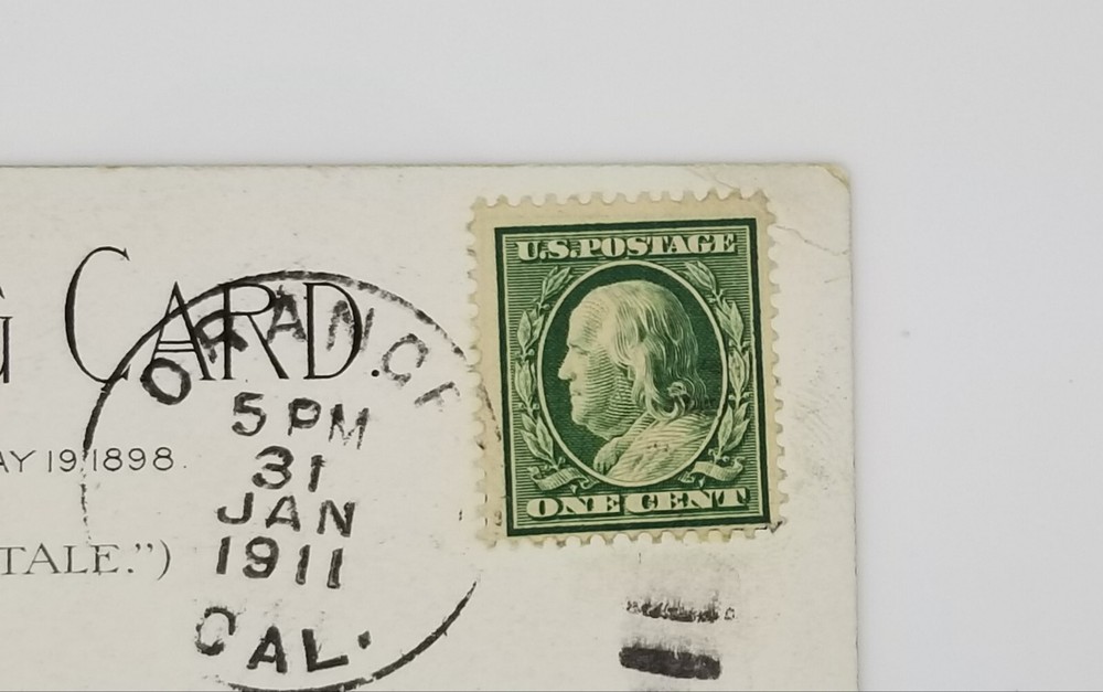 Ben Franklin Rare Vintage One Cent Stamp