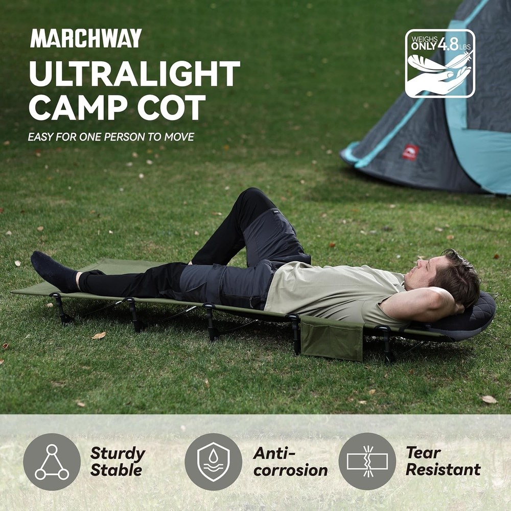 Portable Mountaineering Cot, Lightweight & Durable