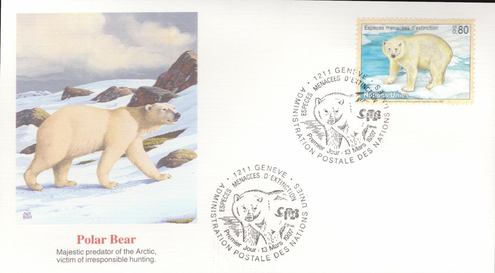 UN Issued Endangeredc Species = Bears = Polar Bear