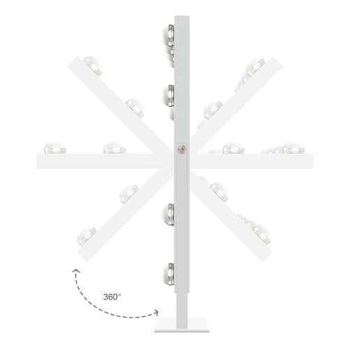Lighted Makeup Mirror Hollywood Mirror Vanity Makeup Mirror with Light A-white