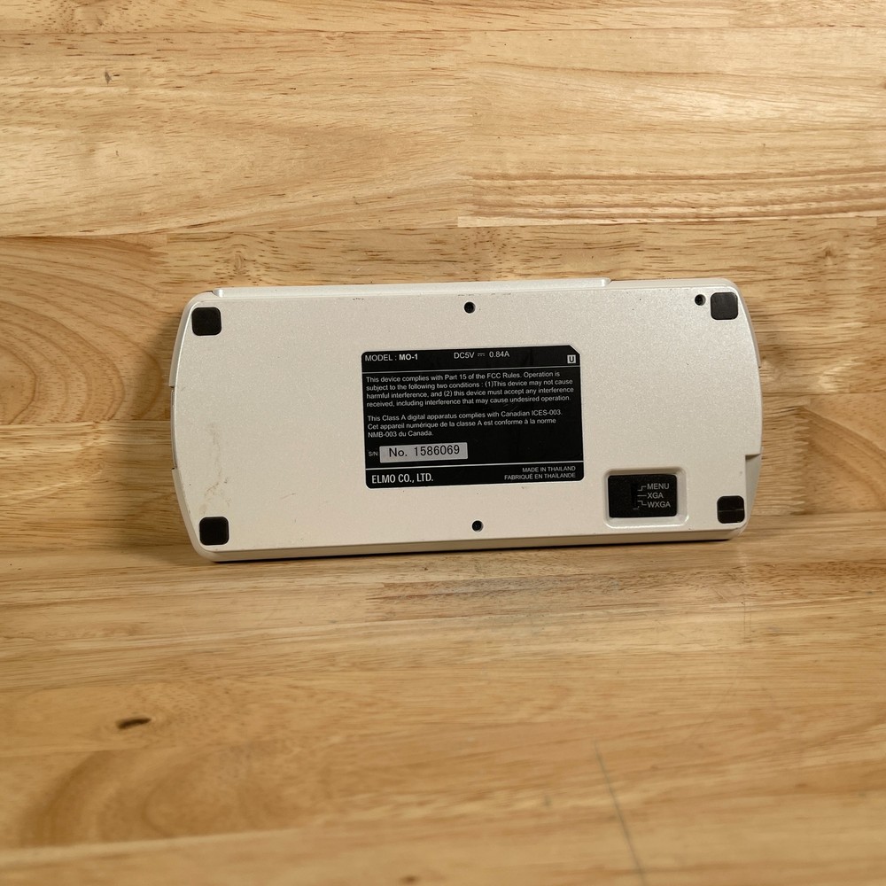 Elmo MO-1 White Portable 5MP Overhead Visual Presenter 5-Volt DC Document Camera