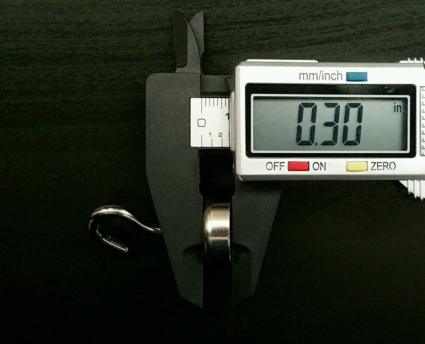 4 Neodymium Hook Magnets Pull Force 25 lbs