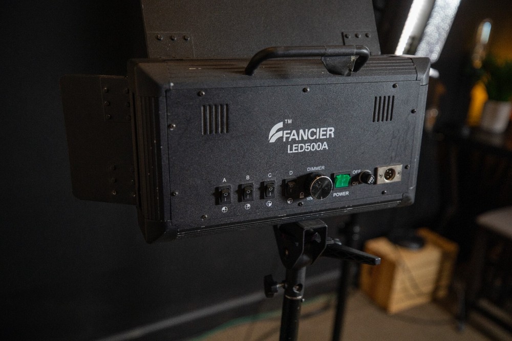 Two LED Light Panel "Fancier" LED500a continuous Light with 4 pin XLR AC Input