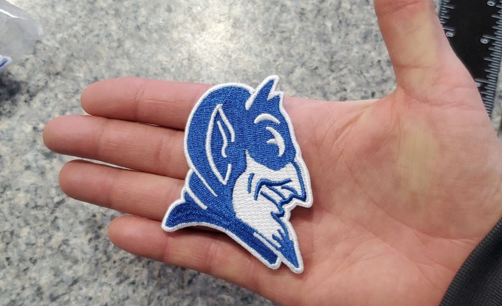 Duke Blue Devils Vintage Style Patch. Embroidered. Iron On Backing 3"x2.5"