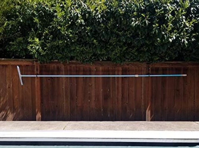 Pool Pole Hanger Set 4pc Black Aluminium for Pool & Garden Tools