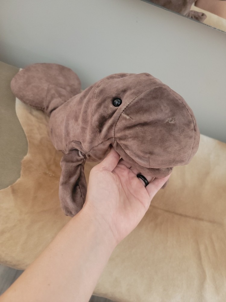 Folkmanis Manatee Hand Puppet, Gray, 20"