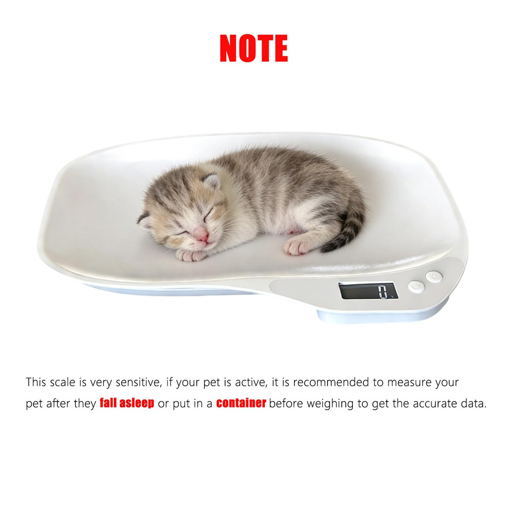 Small Animal Digital Scale Pet Scale LCD Display Puppy Scale Electronic Kitchen