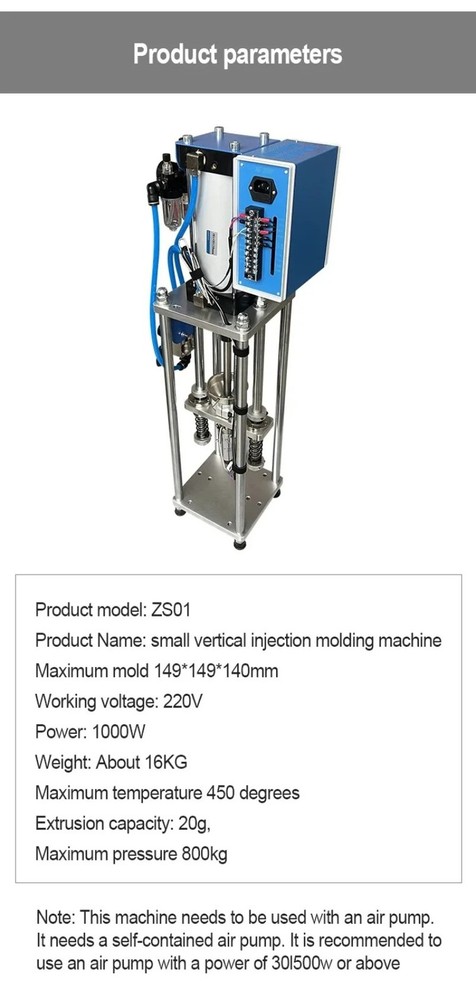 Vertical Injection Molding Machine Injection Molding Machine Plastic Pellets220v